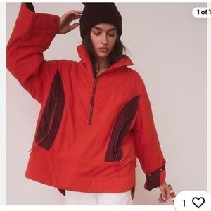 NWT FP Movement Women's Bold Red and Black Ski Jacket